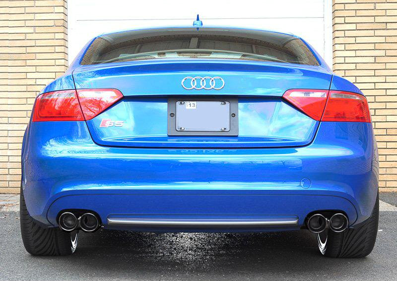 AWE Tuning Track Edition Exhaust System - Polished Silver Tips for Audi B8 S5 4.2L 3020-42014