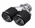 MBRP 3"ID/Dual 4"OD Out Staggered L 9.87"/R 9.37"Length Passenger Side DW CF Exhaust Tip T5182CF