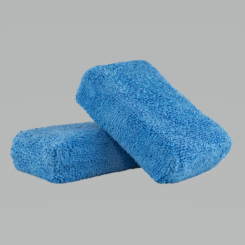 Chemical Guys Premium Grade Blue Microfiber Applicators 2in x 4in x 6in 2 Pack (Set of 24) MIC_292_02