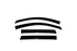 AVS 00-04 Nissan Frontier Crew Cab Ventvisor Outside Mount Window Deflectors 4pc - Smoke