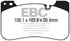 EBC 2018+ BMW M5 4.4TT (F90) Redstuff Front Brake Pads