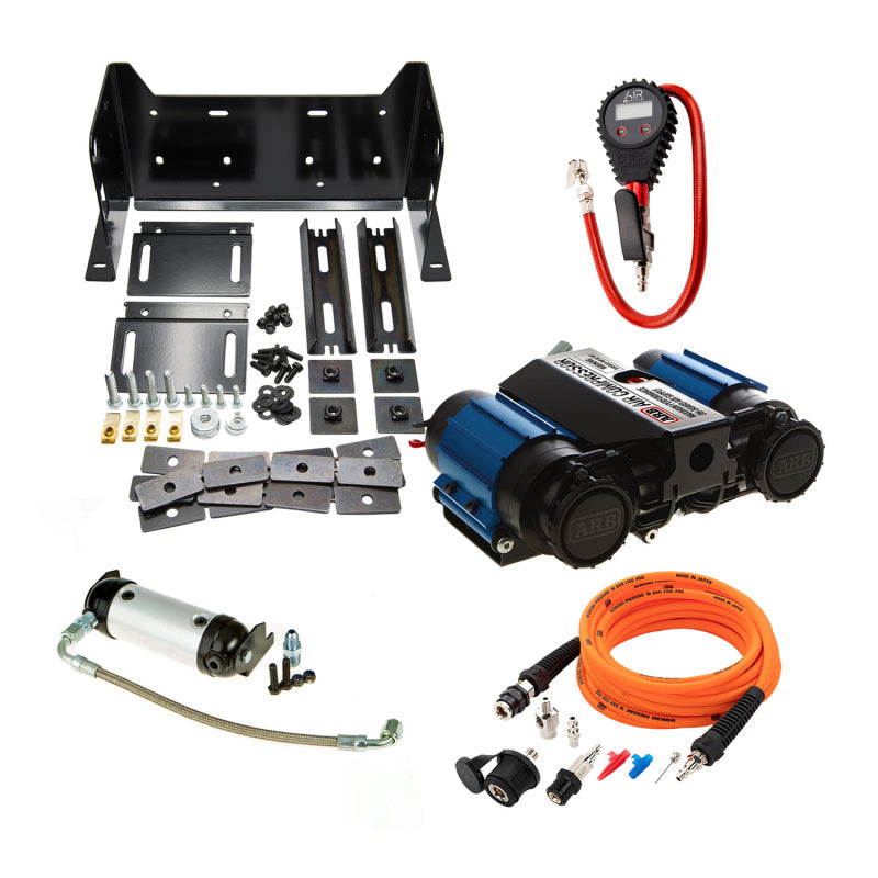 ARB High Performance Twin Motor On-Board 12V Air Compressor Kit - CKMTA12KIT