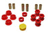 Energy Suspension 88-91 Honda Civic/CRX Red Front Control Arm Bushing Set