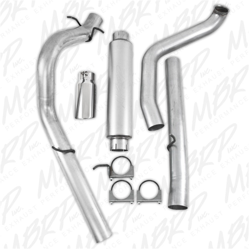 MBRP AL 4" Turbo Back Single Side Exit For 99-03 Ford Excursion 7.3L S6204AL