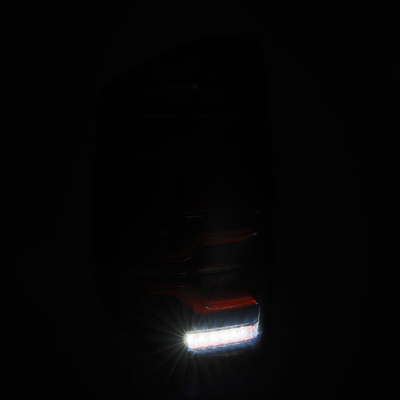 AlphaRex LUXX LED Taillights Black/Red for 14-21 Toyota Tundra 672050