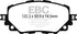 EBC 15-17 Mazda Miata MX-5 Redstuff Ceramic Low Dust Front Brake Pads