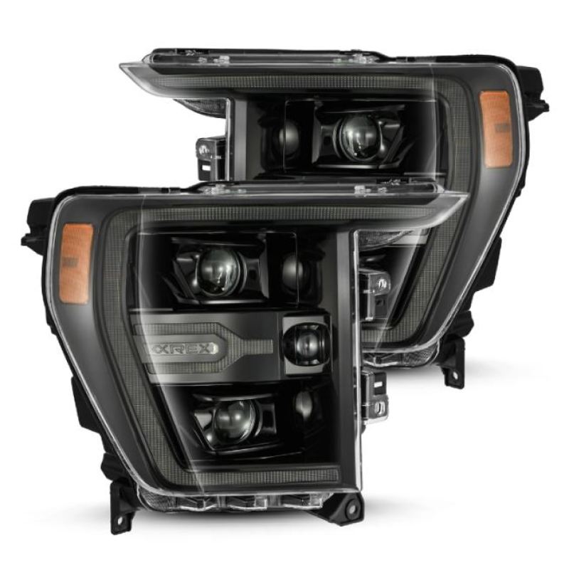 AlphaRex Luxx-Series Projector Headlights Alpha-Black for 21-22 Ford F150 880169