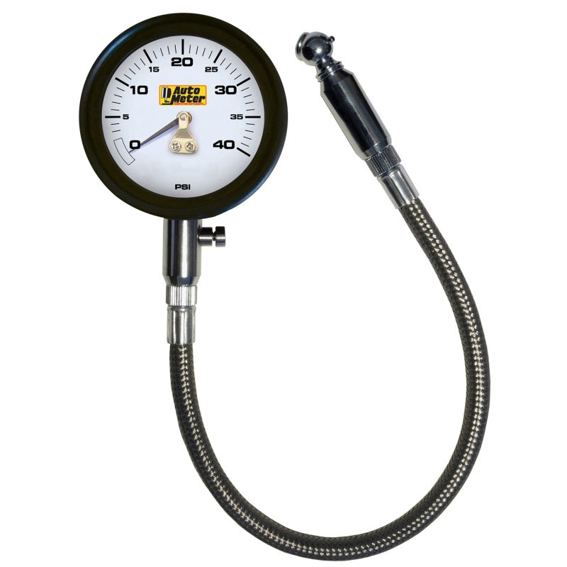 Autometer NASCAR Performance 0-40PSI Lo-Pressure Tire Pressure Gauge - 2162