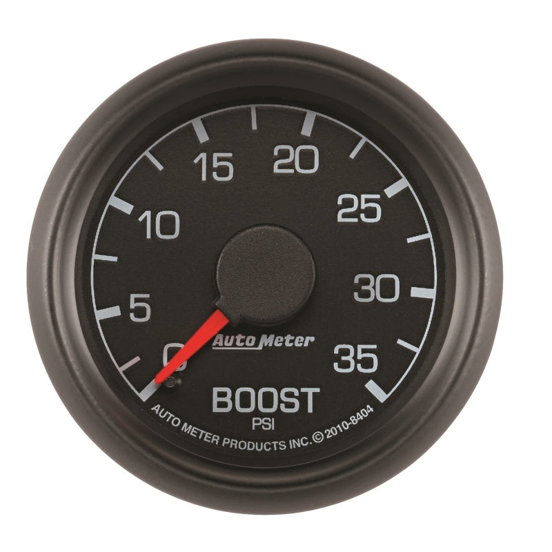 Autometer 100-250 °F/0-35 PSI/0-1600 °F Black Triple Pillar Gauge Kit For 99-07 Ford SuperDuty-7077