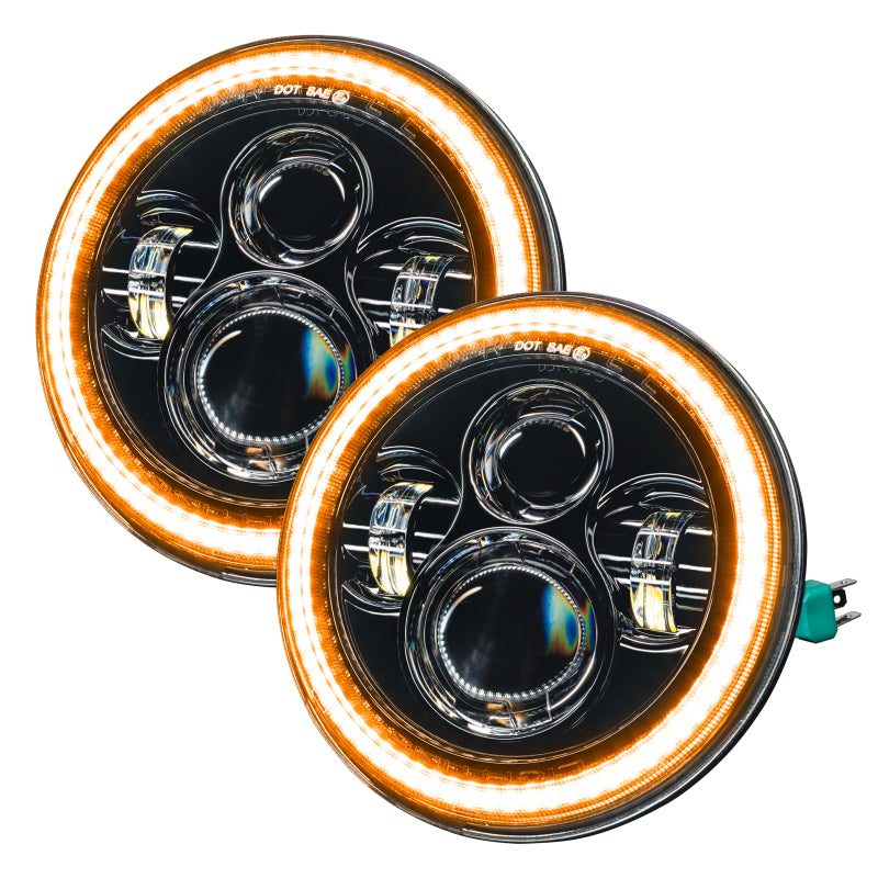 ORACLE Lighting Switchback LED Halo Headlights - Amber/White for 07-18 Jeep Wrangler JK 5769-123