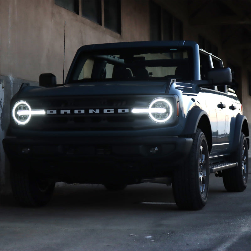 AlphaRex NOVA LED Projector Headlights Black for 21-23 Ford Bronco 880260