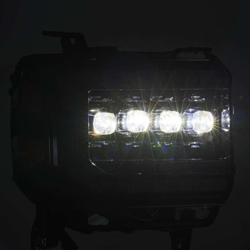 AlphaRex NOVA LED Projector Headlights Plank Style Alpha Black for 14-18 GMC Sierra 880616