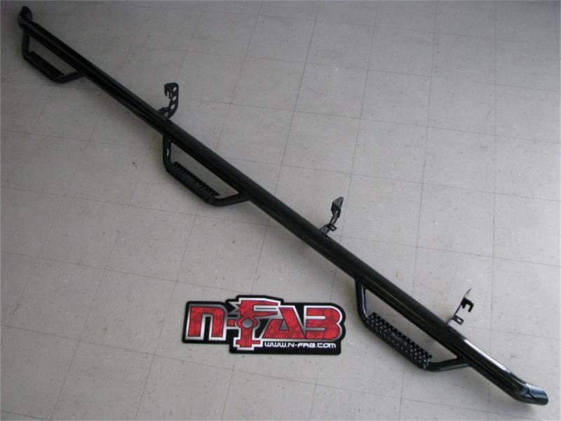 N-Fab Nerf Step 16-17 Toyota Tacoma Double Cab 6ft Bed - Tex. Black - Bed Access - 2in