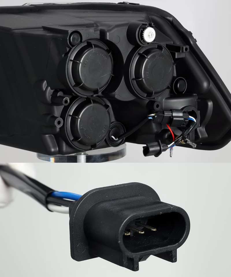 AlphaRex PRO-Series Projector Headlights Plank Style Black for 09-18 Dodge Ram 1500HD 880593