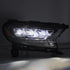 AlphaRex NOVA LED Projector Headlight Plank Style Alpha Black for 19-21 Ford Ranger 880123