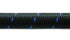 Vibrant -4 AN Two-Tone Black/Blue Nylon Braided Flex Hose (10 foot roll)