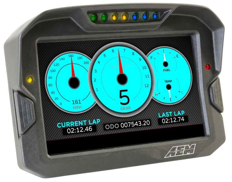 AEM CD-7 Non-Logging/ Non-GPS Race Dash Carbon Fiber Digital Display (CAN Input Only) - 30-5700