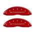 MGP 4 Caliper Covers Engraved Front & Rear Stingray Red finish silver ch