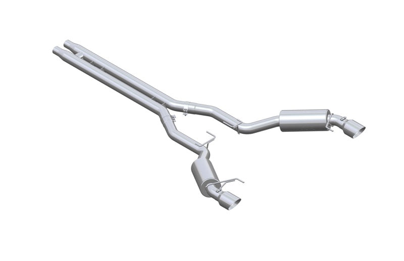 MBRP Exhaust, Dual Split Rear Exit, Street Version, Aluminized for 15 Ford Mustang GT 5.0 S7277AL