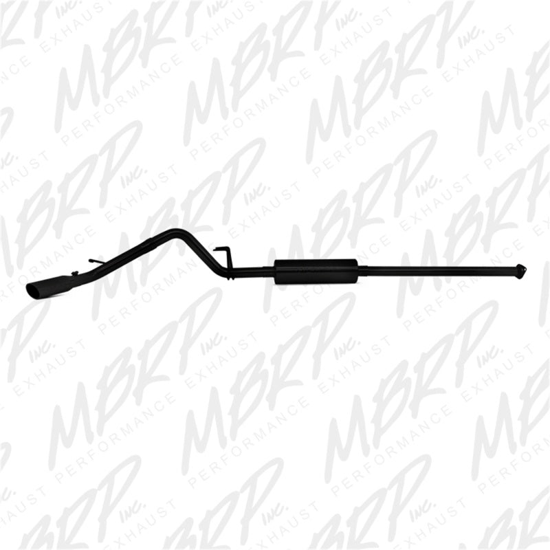 MBRP 2.5"Cat-Back Single Exit Black AL Steel For 05-15 Toyota Tacoma 4.0L EC/CC S5326BLK