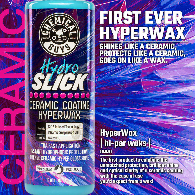 Chemical Guys HydroSlick SiO2 Ceramic Wax (Set of 6 x 16 Oz. Bottles) WAC22916