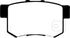 EBC 97 Acura CL 2.2 Ultimax2 Rear Brake Pads