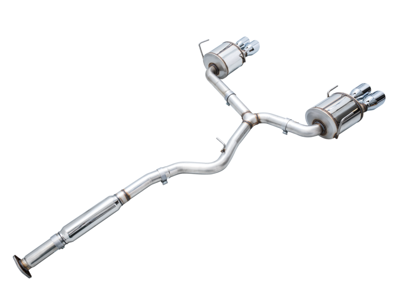 AWE Tuning Touring Edition Exhaust - Chrome Silver Tips for 2022+ VB Subaru WRX 3015-42979