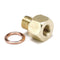 Autometer M12X1.5 Male To 1/8" NPTF Female Brass Metric Adapter Fitting - 2277