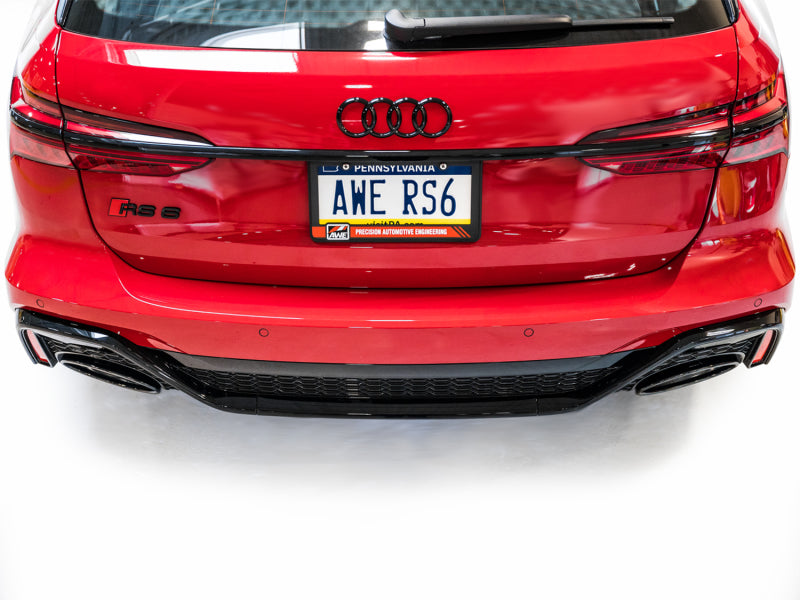 AWE Tuning SwitchPath Cat-back Exhaust - Diamond Black Tips for 21-23 Audi C8 RS6/RS7 3025-33776