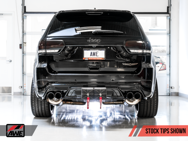 AWE Tuning Touring Edition Exhaust w/Stock Tips For 2020Jeep Grand Cherokee SRT/Trackhawk 3015-31017