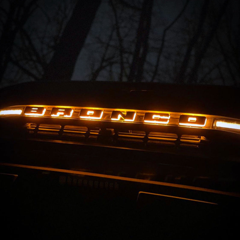 ORACLE Lighting Universal Illuminated Amber LED Letter Badges - Matte Black Surface Finish - N 3141-N-005
