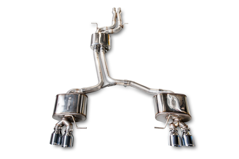 AWE Tuning Touring Edition Exhaust - Quad Outlet Chrome Silver Tips for Audi 8R SQ5 3015-42052