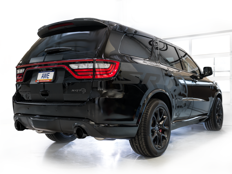 AWE Tuning Touring Edition Exhaust - Diamond Black Tips for Dodge Durango SRT & Hellcat 3015-33952