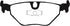 EBC 87-91 BMW M3 2.3 (E30) Redstuff Rear Brake Pads