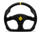 Momo MOD30 Steering Wheel 320 mm - Black Suede/Black Spokes/1 Stripe