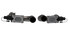 QTP 11-18 Dodge Challenger/Charger 5.7L 2.5in 304SS Aggressor Cutout Dual Mid Pipes