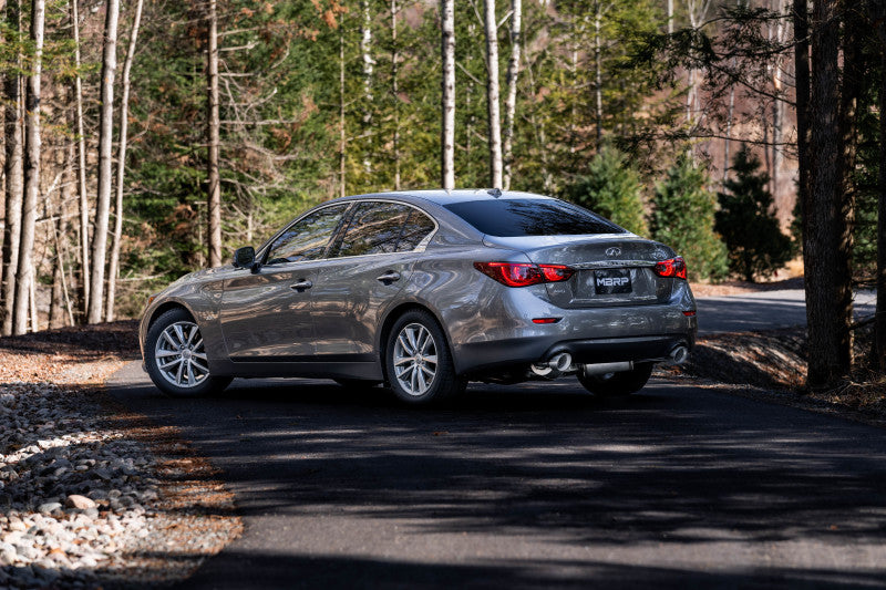 MBRP Dual Split Rear Street Version 16-22 Infiniti Q50 3.0L RWD/AWD 3