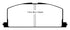 EBC 83-86 Toyota Camry 2.0 Redstuff Front Brake Pads