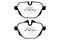 EBC 11+ BMW X3 2.0 Turbo (F25) Ultimax2 Rear Brake Pads