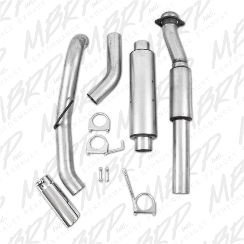 MBRP 3.5" Cat Back Single Exit AL Exhaust Sys For 11-14 Ford F150 Raptor 6.2L EC-SB/CC-SB S5228AL
