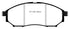 EBC 08-13 Infiniti EX35 3.5 Yellowstuff Front Brake Pads