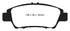 EBC 10+ Honda CR-Z 1.5 Hybrid Greenstuff Front Brake Pads