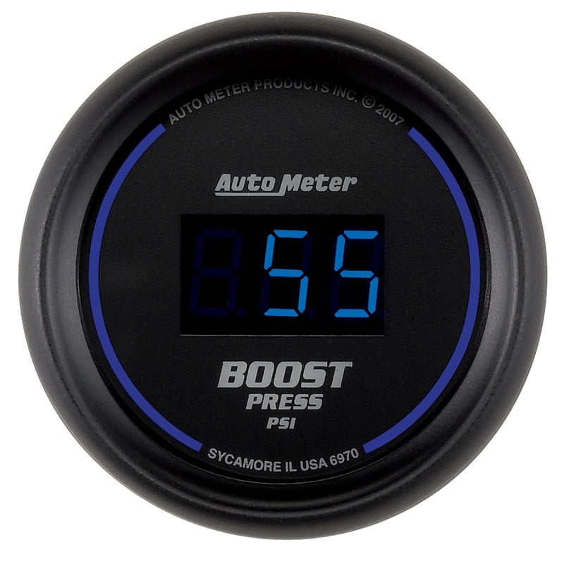 Autometer Cobalt Digital 2-1/16" Digital 5-60 PSI Boost Gauge - 6970