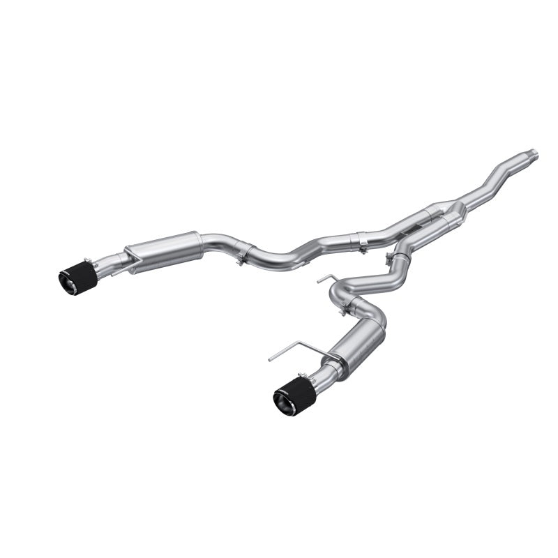 MBRP 3"Cat-Back Dual Split Rear w/CF Tips (Race) For 19-24 Ford Mustang 2.3 EcoBoost S72753CF