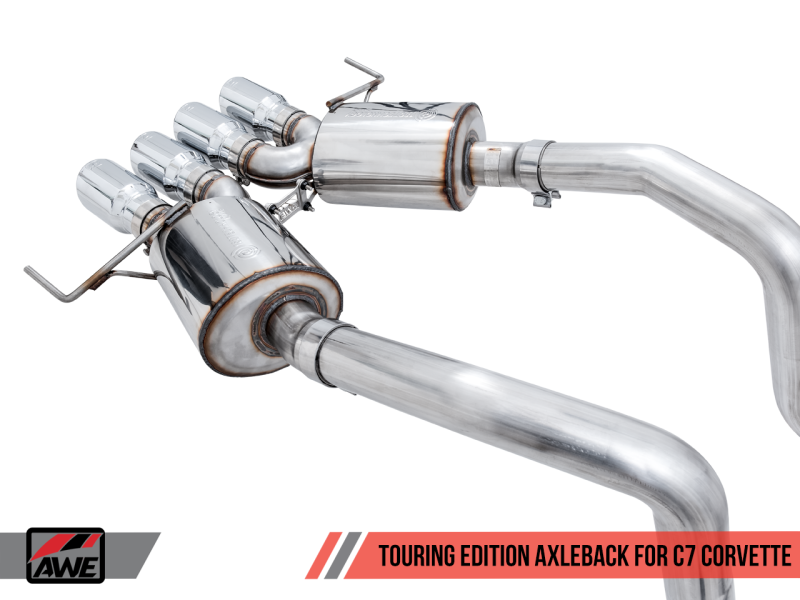 AWE Tuning Touring Edition Axle-Back Exhaust w/Chrome Tips for Chevy Corvette C7 Z06/ZR1 3015-42133