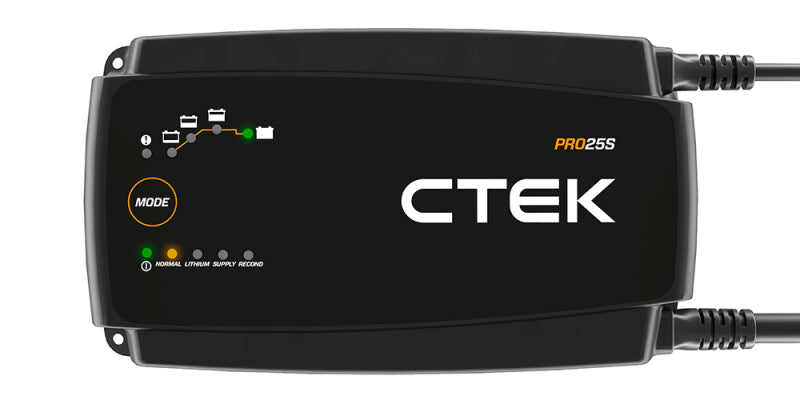 CTEK PRO25SE 12V Battery Charger and Power Supply-50-60 Hz w/19.6ft Extended Charging Cable 40-327