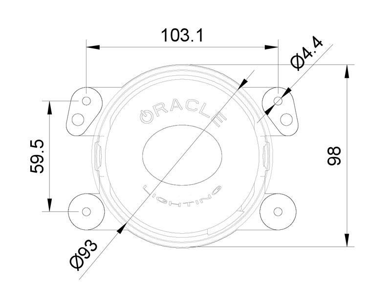 ORACLE Lighting High Performance 20 W White LED Fog Lights for Jeep Wrangler JK/JL/JT5 5846-001