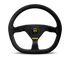 Momo MOD88 Steering Wheel 350 mm - Black Suede/Black Spokes