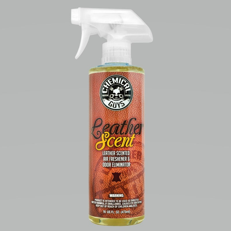 Chemical Guys Leather Scent Air Freshener & Odor Eliminator (Set of 6 x 16Oz. Bottles) AIR_102_16