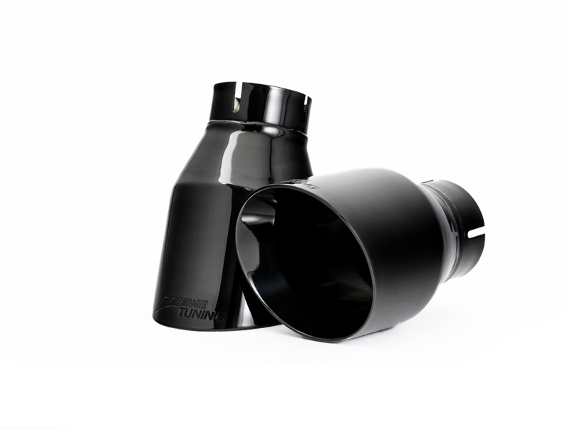 AWE Tuning Track Edition Exhaust Dual Outlet - Diamond Black Tips for Audi B9 A4 3020-33026
